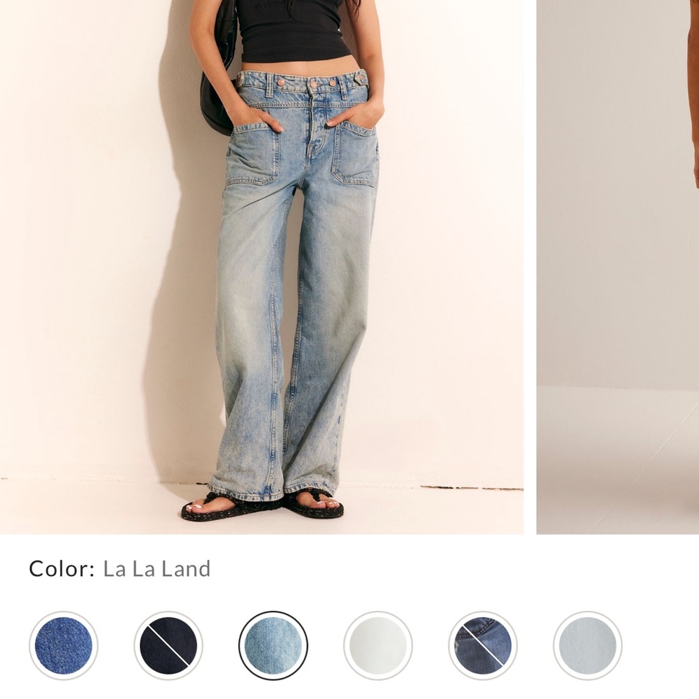 Free People Light Blue Flare Jeans